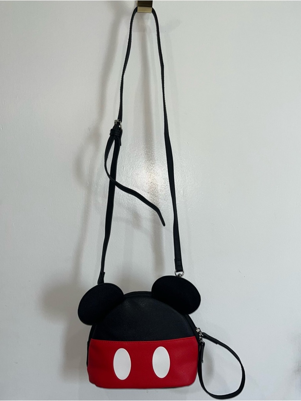 EUC Disney Black and Red Mickey Mouse Small Crossbody Bag - Picture 2 of 5